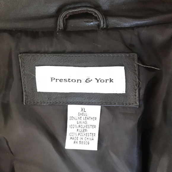 Genuine Dark brown zipped leather jacket - Picture 6 of 6